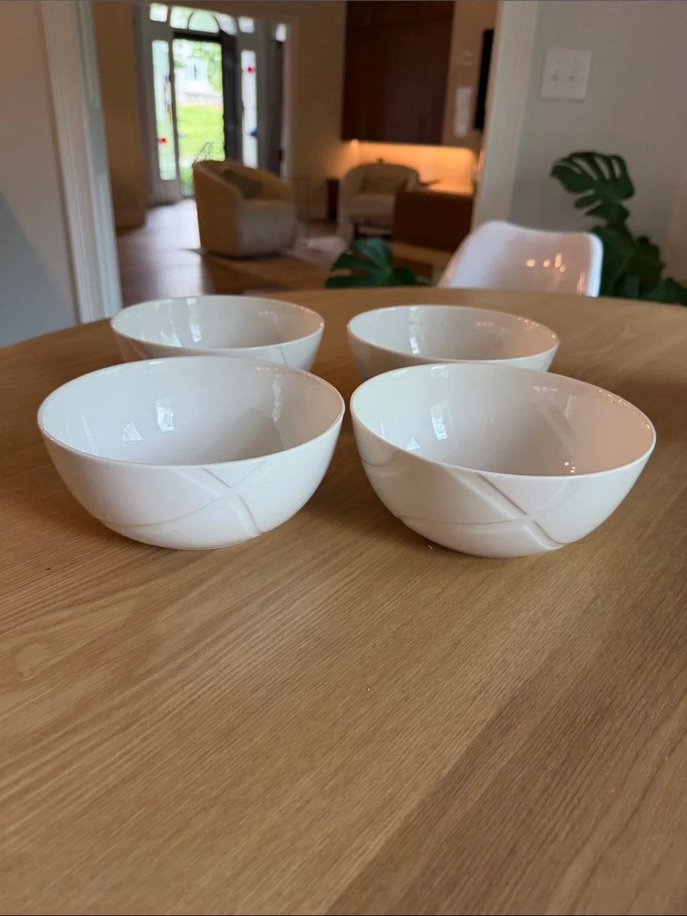 Vibe by Lenox Soup  Cereal Bowl White Porcelain Discontinued Rare